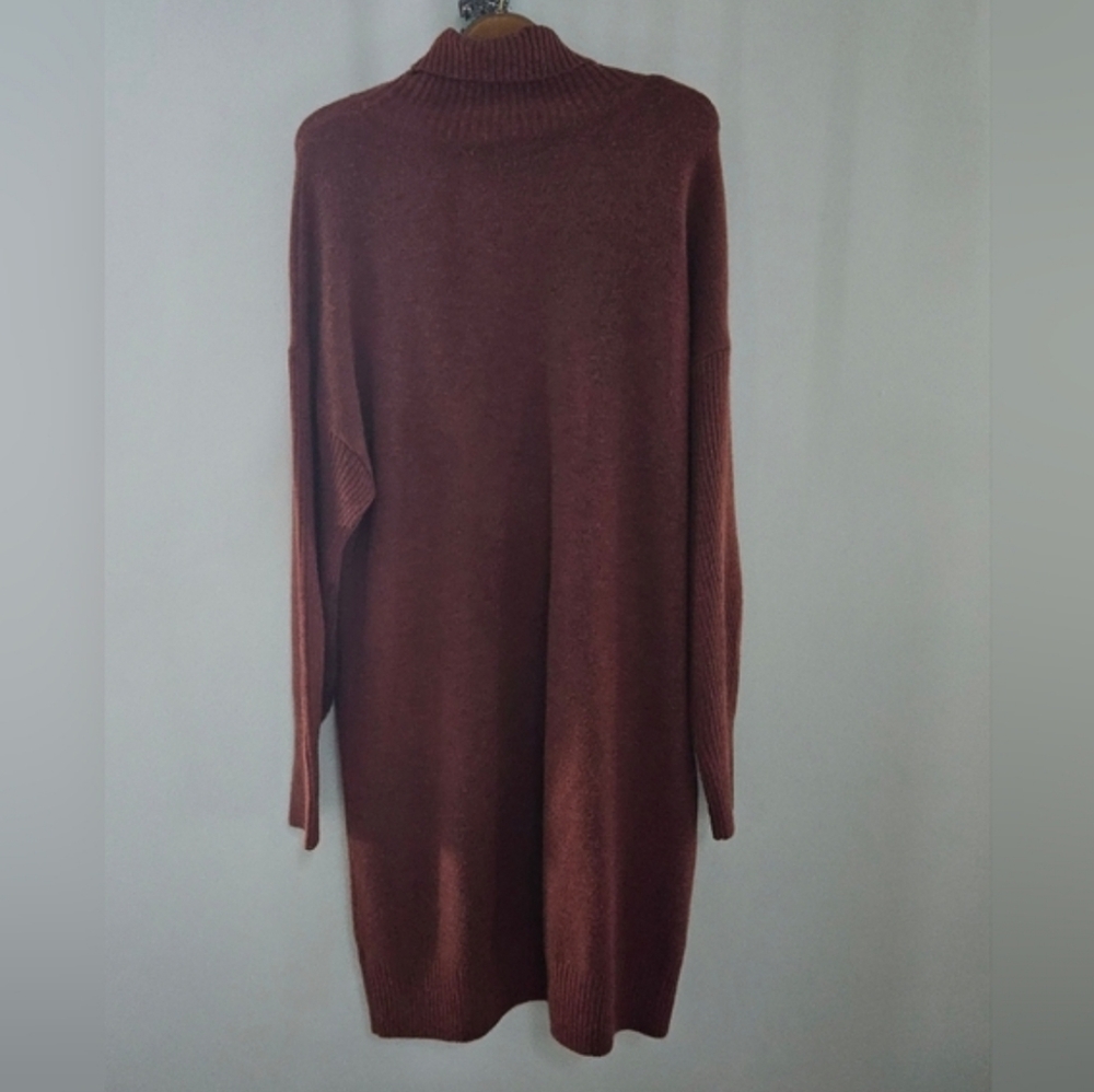 RW&CO. Long-SleevedTurtleneck Knit Sweater Dress - Picture 3 of 7